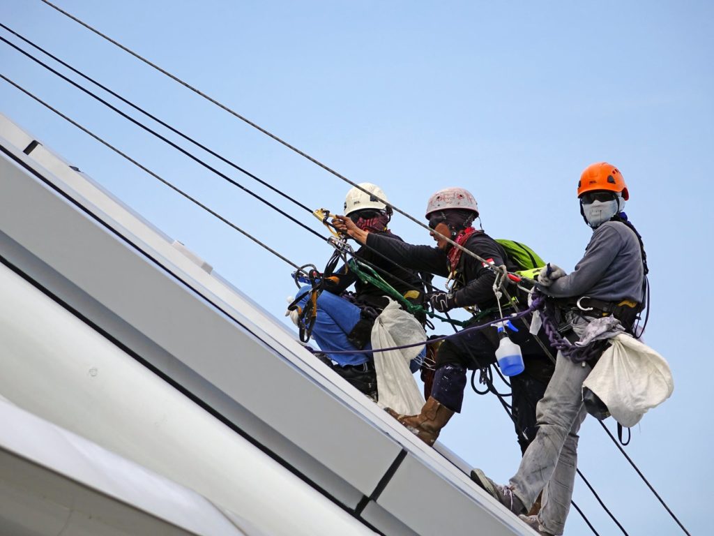 Climbing at height